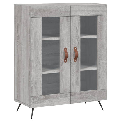 Credenza Grigio Sonoma 69,5x34x90 cm in Legno Multistrato - homemem39