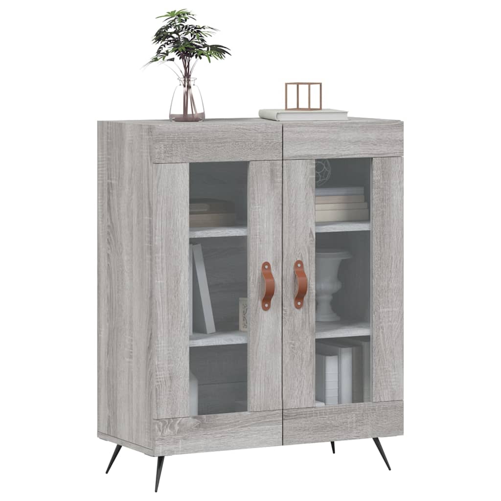 Credenza Grigio Sonoma 69,5x34x90 cm in Legno Multistrato - homemem39