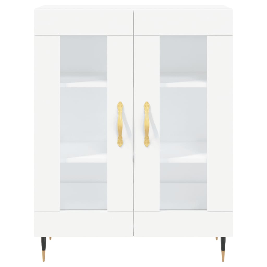 Credenza Bianca 69,5x34x90 cm in Legno Multistrato - homemem39