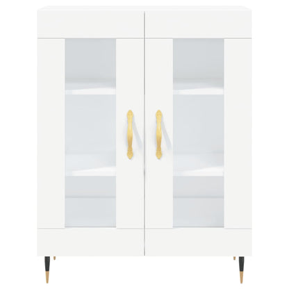 Credenza Bianca 69,5x34x90 cm in Legno Multistrato - homemem39