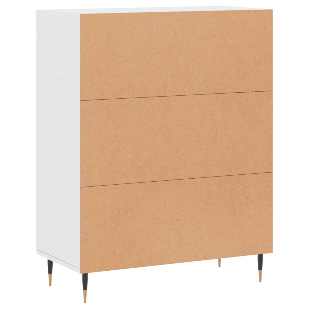 Credenza Bianca 69,5x34x90 cm in Legno Multistrato - homemem39