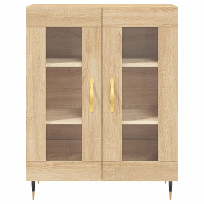 Credenza Rovere Sonoma 69,5x34x90 cm in Legno Multistrato - homemem39