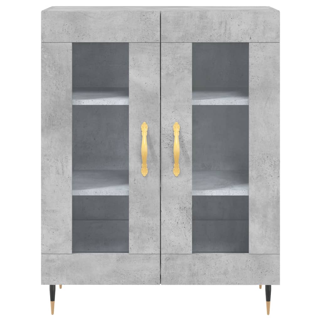 Credenza Grigio Cemento 69,5x34x90 cm in Legno Multistrato - homemem39