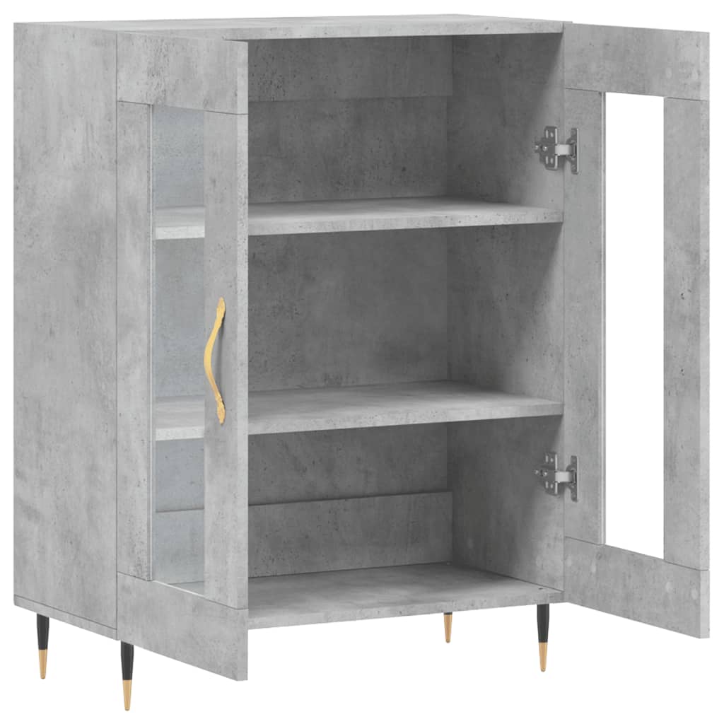 Credenza Grigio Cemento 69,5x34x90 cm in Legno Multistrato - homemem39