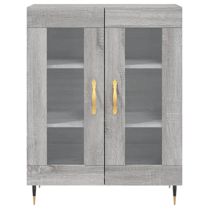 Credenza Grigio Sonoma 69,5x34x90 cm in Legno Multistrato - homemem39