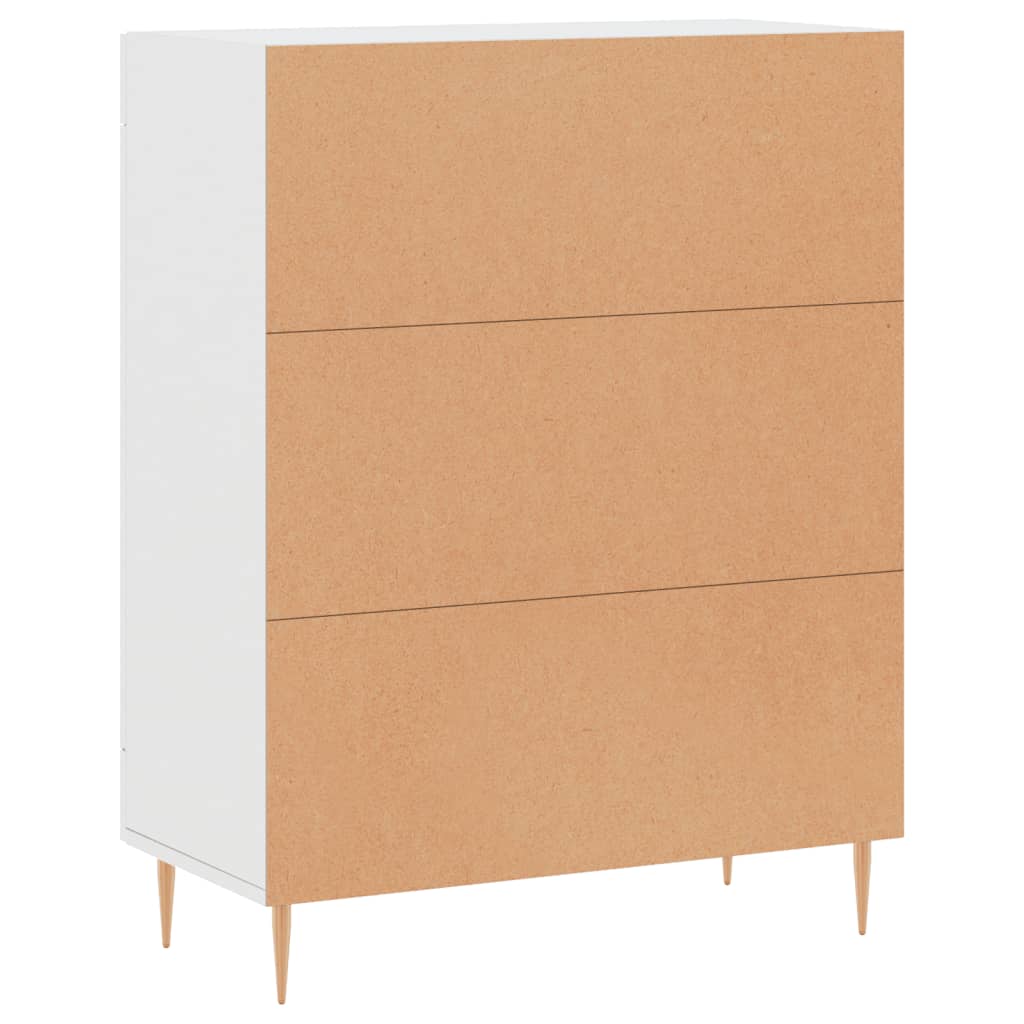 Credenza Bianca 69,5x34x90 cm in Legno Multistrato - homemem39