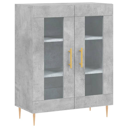 Credenza Grigio Cemento 69,5x34x90 cm in Legno Multistrato - homemem39