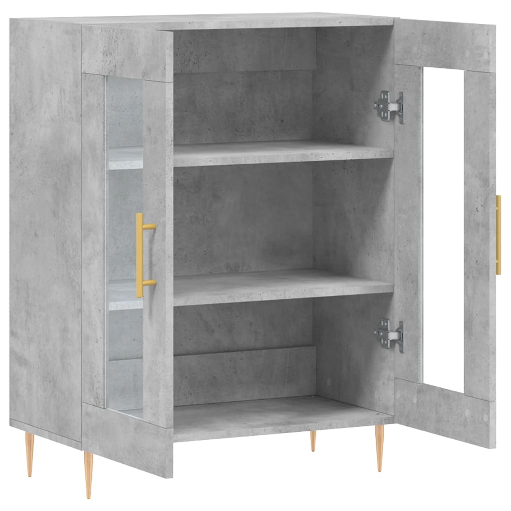 Credenza Grigio Cemento 69,5x34x90 cm in Legno Multistrato - homemem39