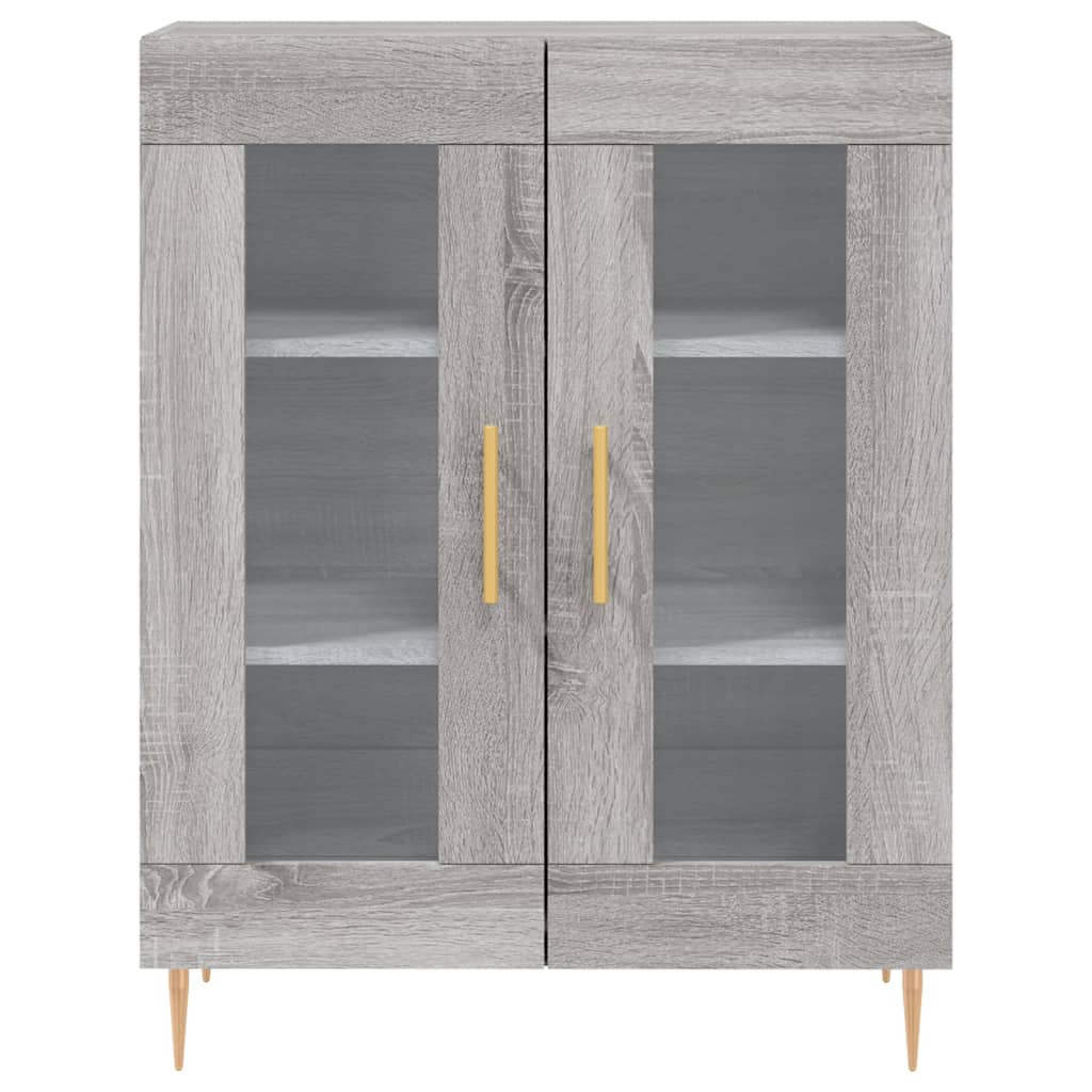 Credenza Grigio Sonoma 69,5x34x90 cm in Legno Multistrato - homemem39