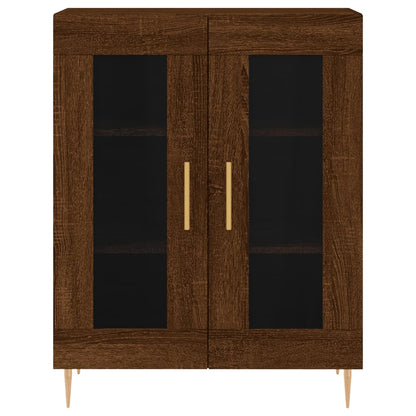 Credenza Rovere Marrone 69,5x34x90 cm in Legno Multistrato - homemem39