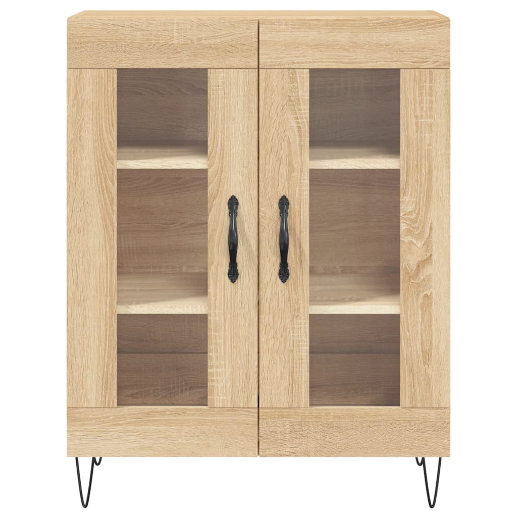 Credenza Rovere Sonoma 69,5x34x90 cm in Legno Multistrato - homemem39