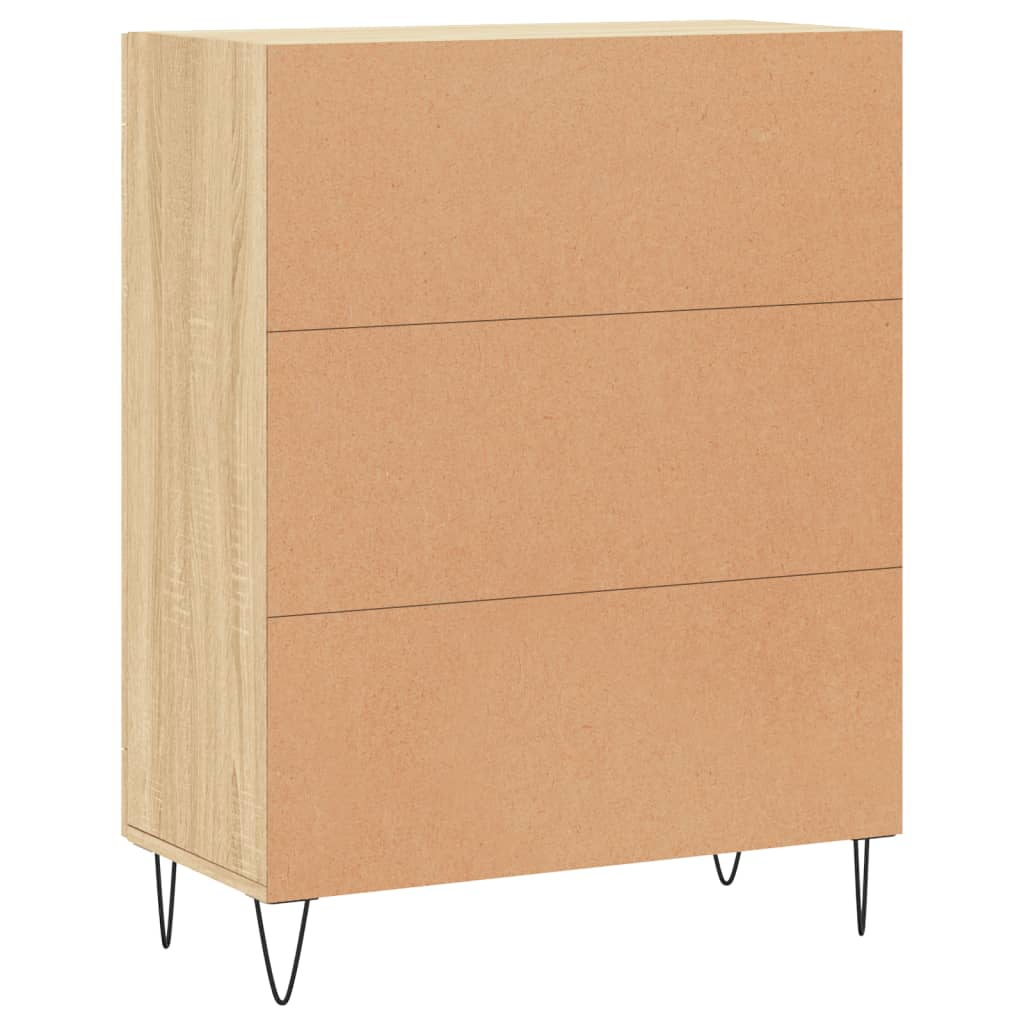 Credenza Rovere Sonoma 69,5x34x90 cm in Legno Multistrato - homemem39