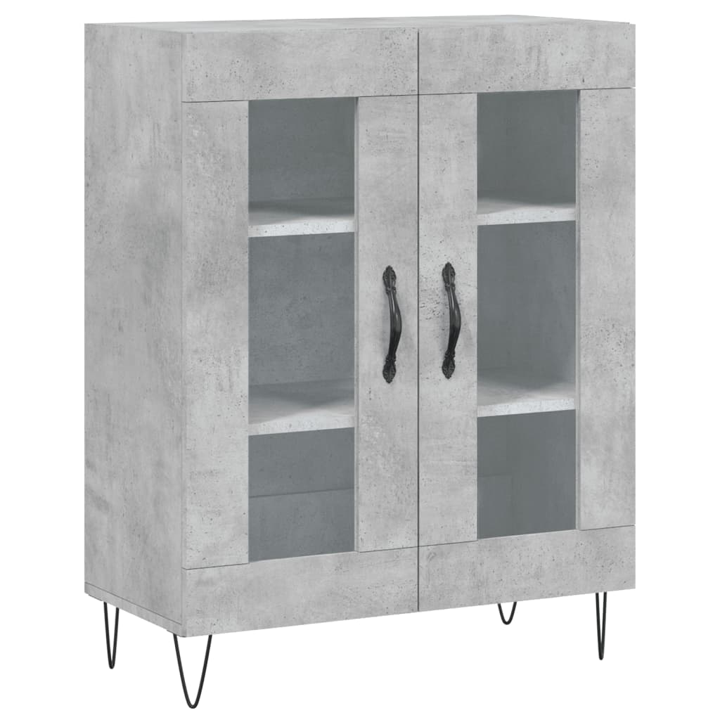 Credenza Grigio Cemento 69,5x34x90 cm in Legno Multistrato - homemem39