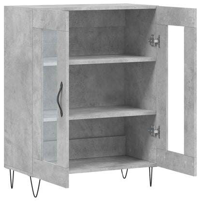 Credenza Grigio Cemento 69,5x34x90 cm in Legno Multistrato - homemem39