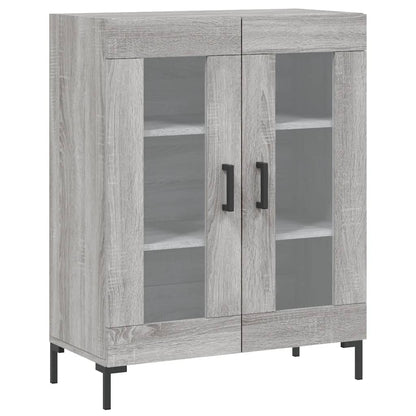 Credenza Grigio Sonoma 69,5x34x90 cm in Legno Multistrato - homemem39