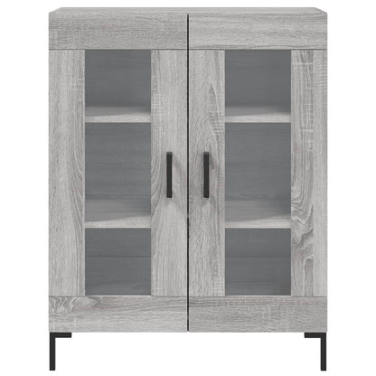 Credenza Grigio Sonoma 69,5x34x90 cm in Legno Multistrato - homemem39