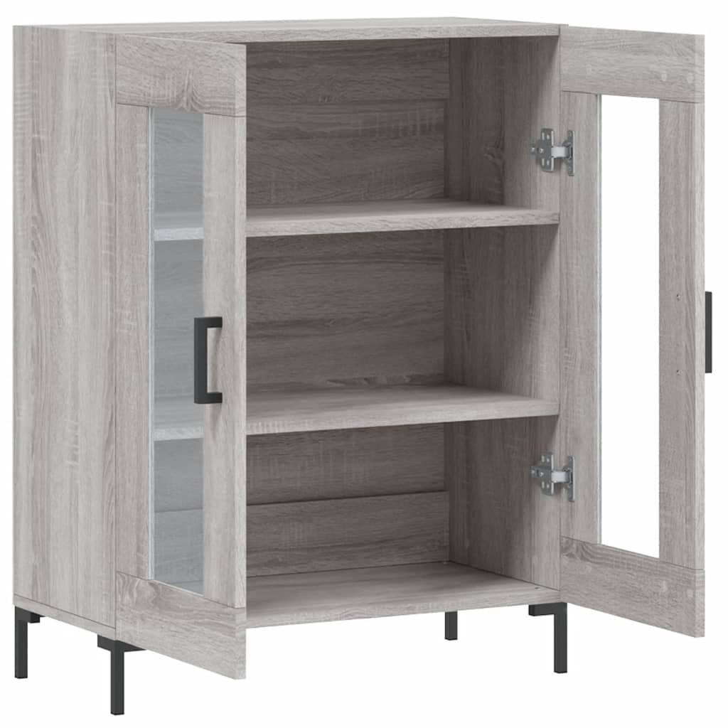 Credenza Grigio Sonoma 69,5x34x90 cm in Legno Multistrato - homemem39