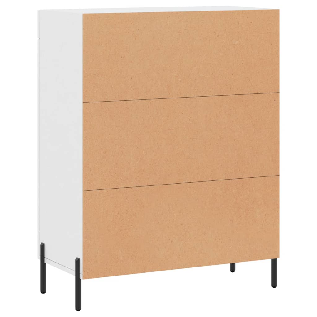 Credenza Bianca 69,5x34x90 cm in Legno Multistrato - homemem39