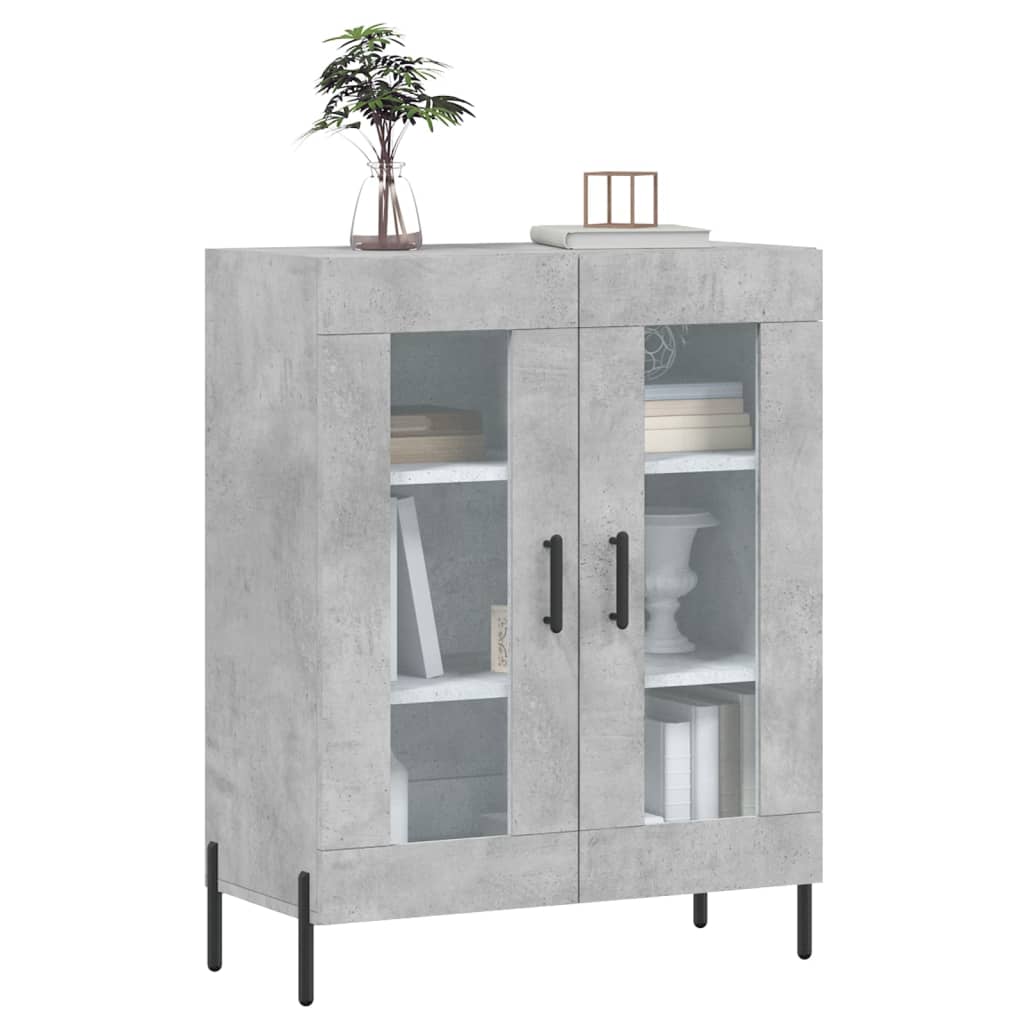 Credenza Grigio Cemento 69,5x34x90 cm in Legno Multistrato - homemem39