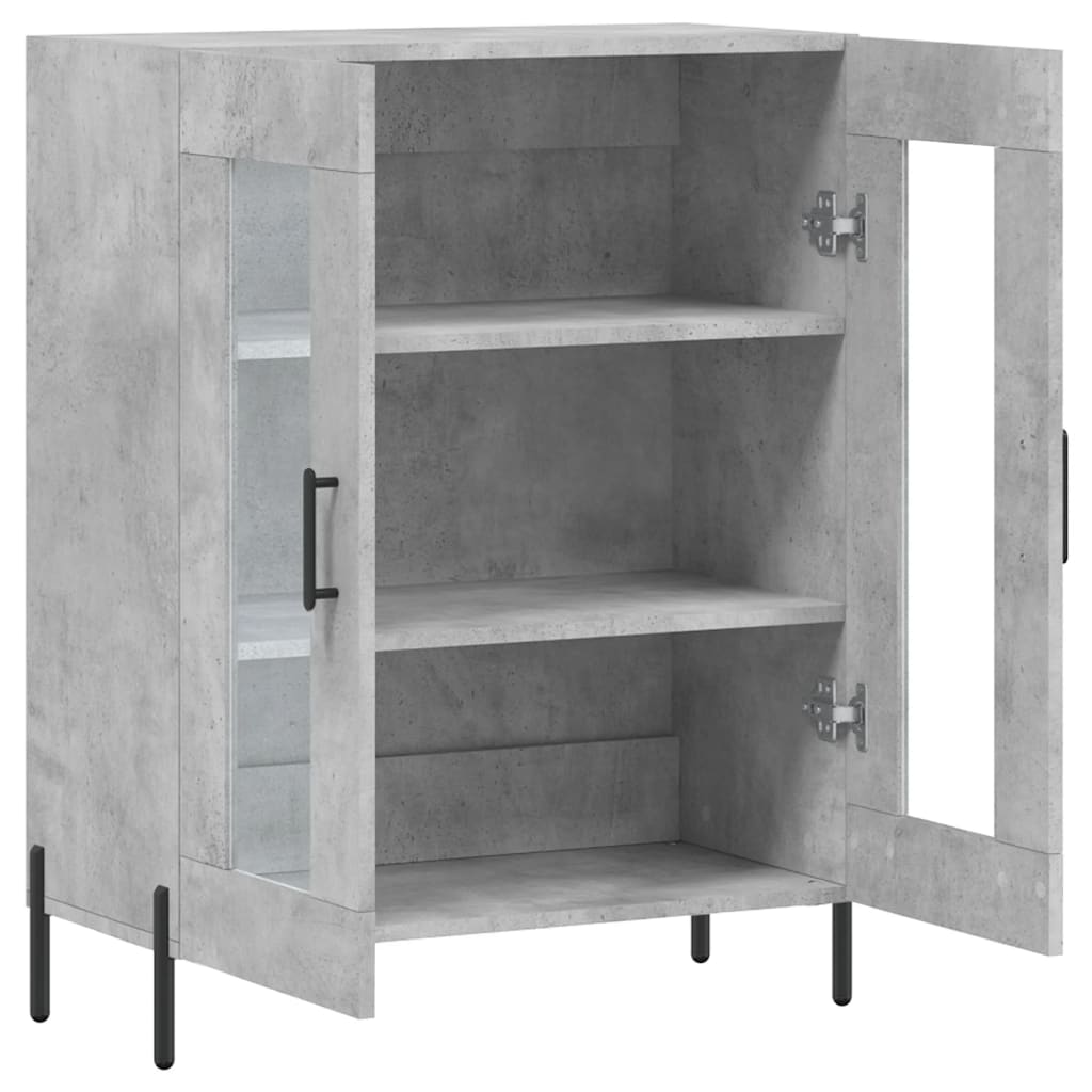 Credenza Grigio Cemento 69,5x34x90 cm in Legno Multistrato - homemem39