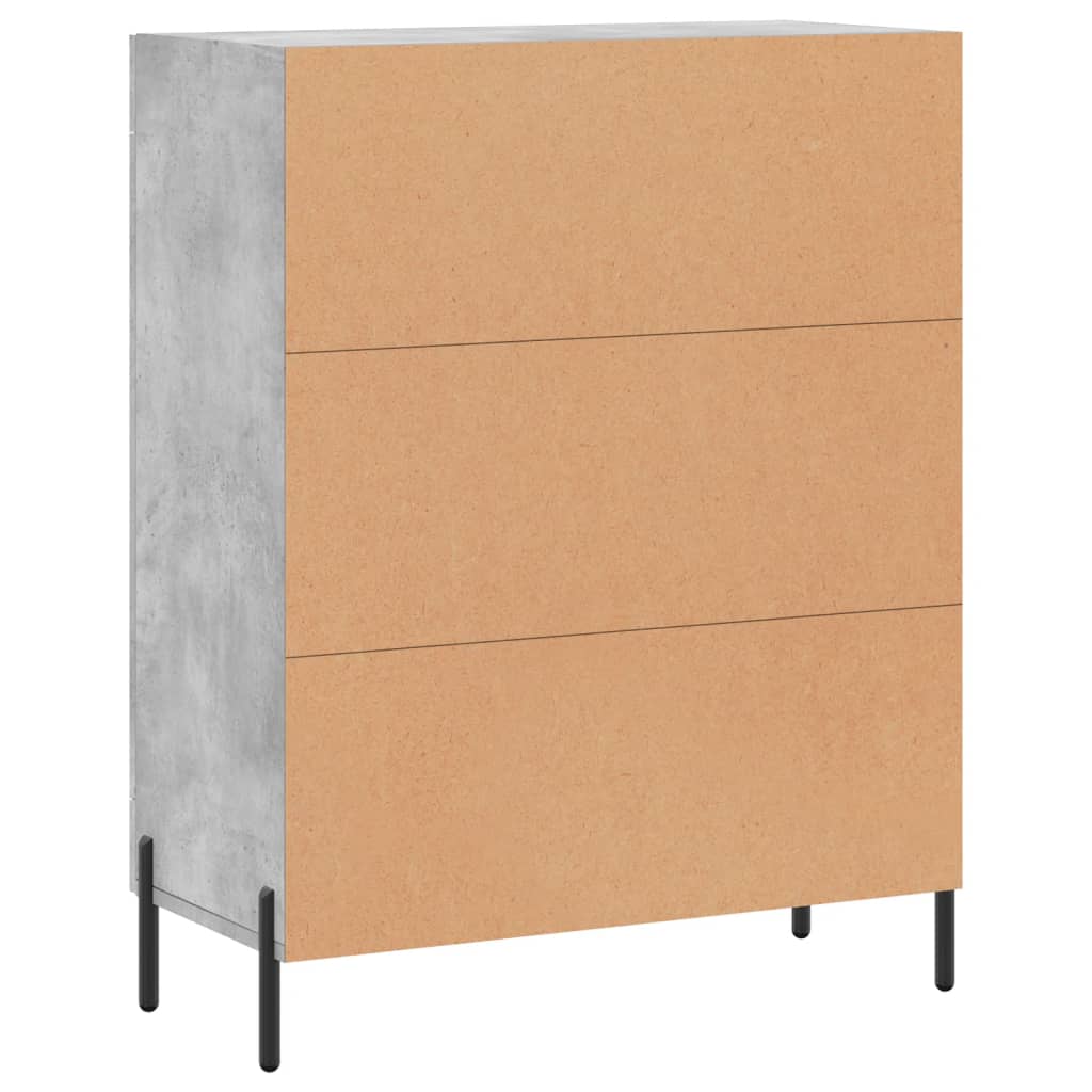 Credenza Grigio Cemento 69,5x34x90 cm in Legno Multistrato - homemem39