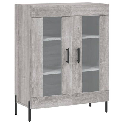 Credenza Grigio Sonoma 69,5x34x90 cm in Legno Multistrato - homemem39