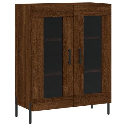 Credenza Rovere Marrone 69,5x34x90 cm in Legno Multistrato - homemem39