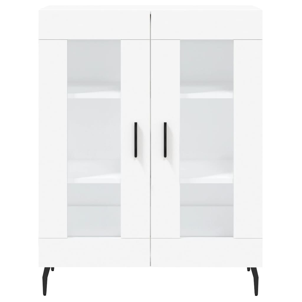 Credenza Bianca 69,5x34x90 cm in Legno Multistrato - homemem39