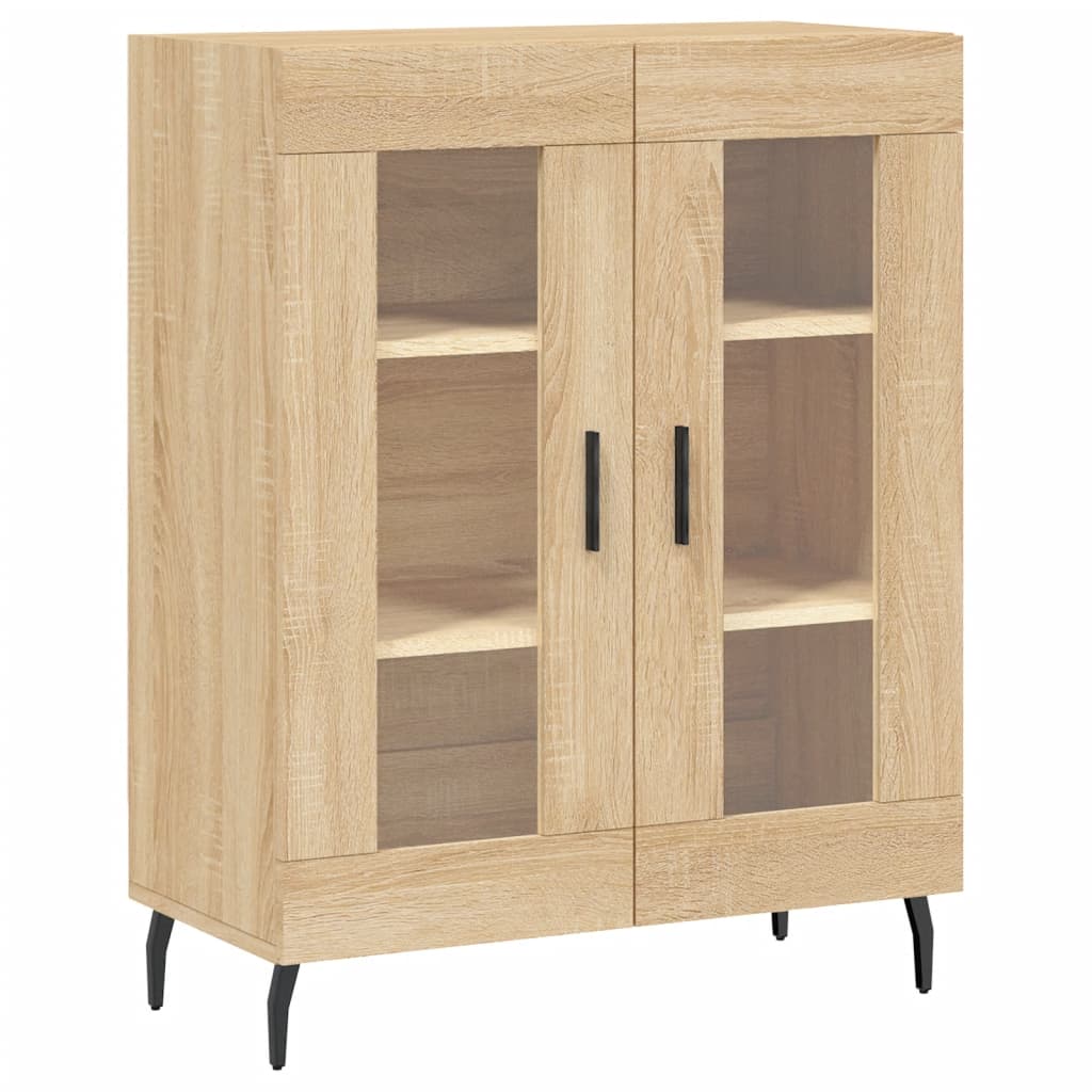 Credenza Rovere Sonoma 69,5x34x90 cm in Legno Multistrato - homemem39