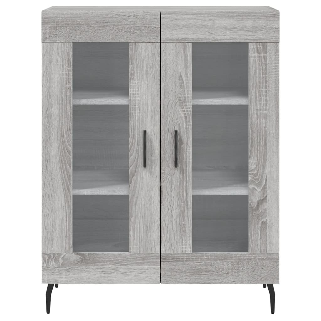 Credenza Grigio Sonoma 69,5x34x90 cm in Legno Multistrato - homemem39