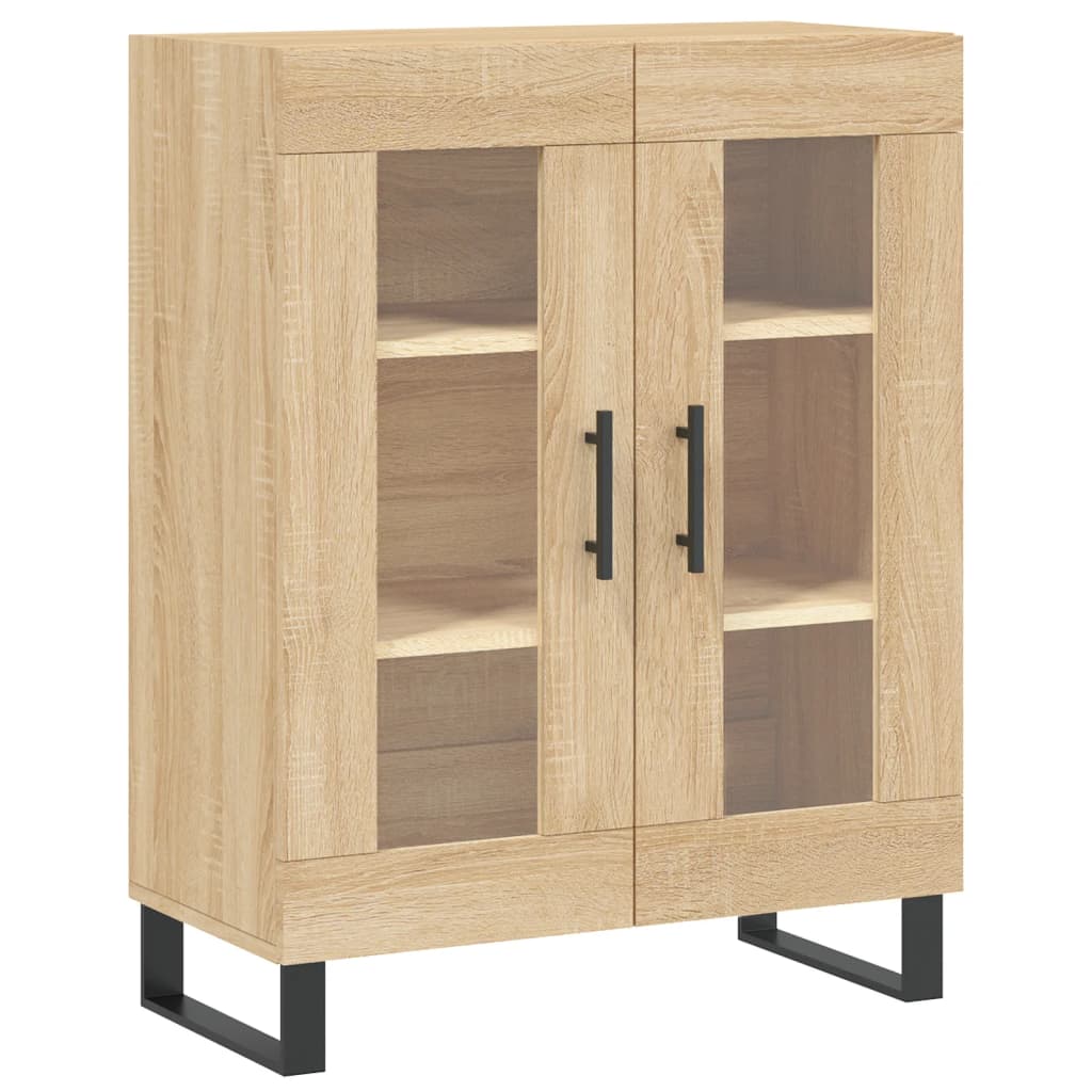 Credenza Rovere Sonoma 69,5x34x90 cm in Legno Multistrato - homemem39