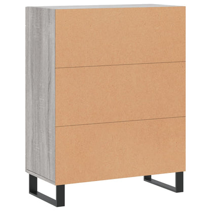 Credenza Grigio Sonoma 69,5x34x90 cm in Legno Multistrato - homemem39