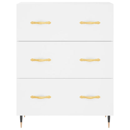 Credenza Bianca 69,5x34x90 cm in Legno Multistrato - homemem39