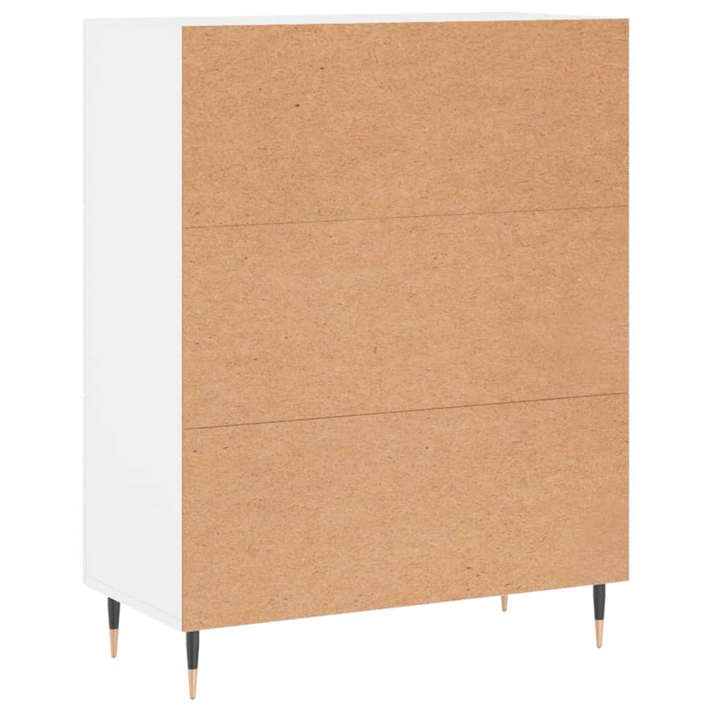 Credenza Bianca 69,5x34x90 cm in Legno Multistrato - homemem39