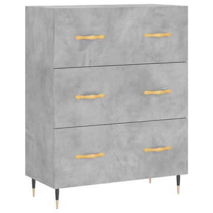 Credenza Grigio Cemento 69,5x34x90 cm in Legno Multistrato - homemem39