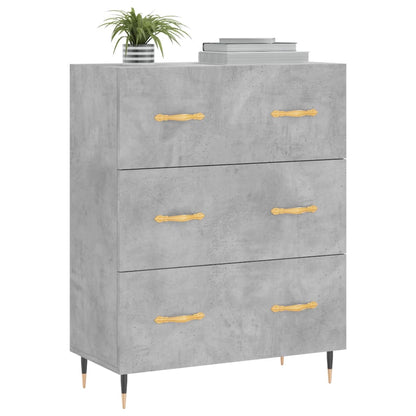 Credenza Grigio Cemento 69,5x34x90 cm in Legno Multistrato - homemem39