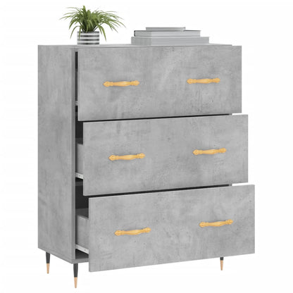 Credenza Grigio Cemento 69,5x34x90 cm in Legno Multistrato - homemem39