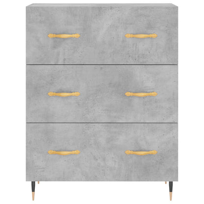 Credenza Grigio Cemento 69,5x34x90 cm in Legno Multistrato - homemem39