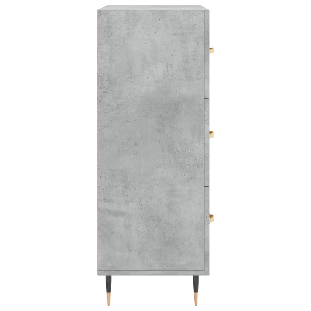 Credenza Grigio Cemento 69,5x34x90 cm in Legno Multistrato - homemem39