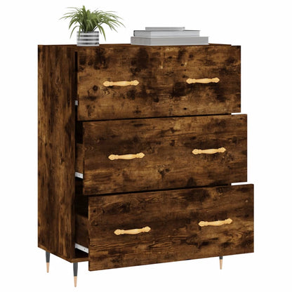 Credenza Rovere Fumo 69,5x34x90 cm in Legno Multistrato - homemem39