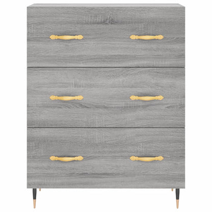 Credenza Grigio Sonoma 69,5x34x90 cm in Legno Multistrato - homemem39