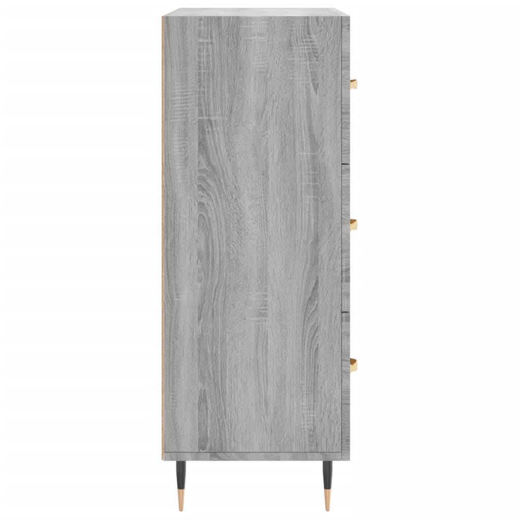 Credenza Grigio Sonoma 69,5x34x90 cm in Legno Multistrato - homemem39