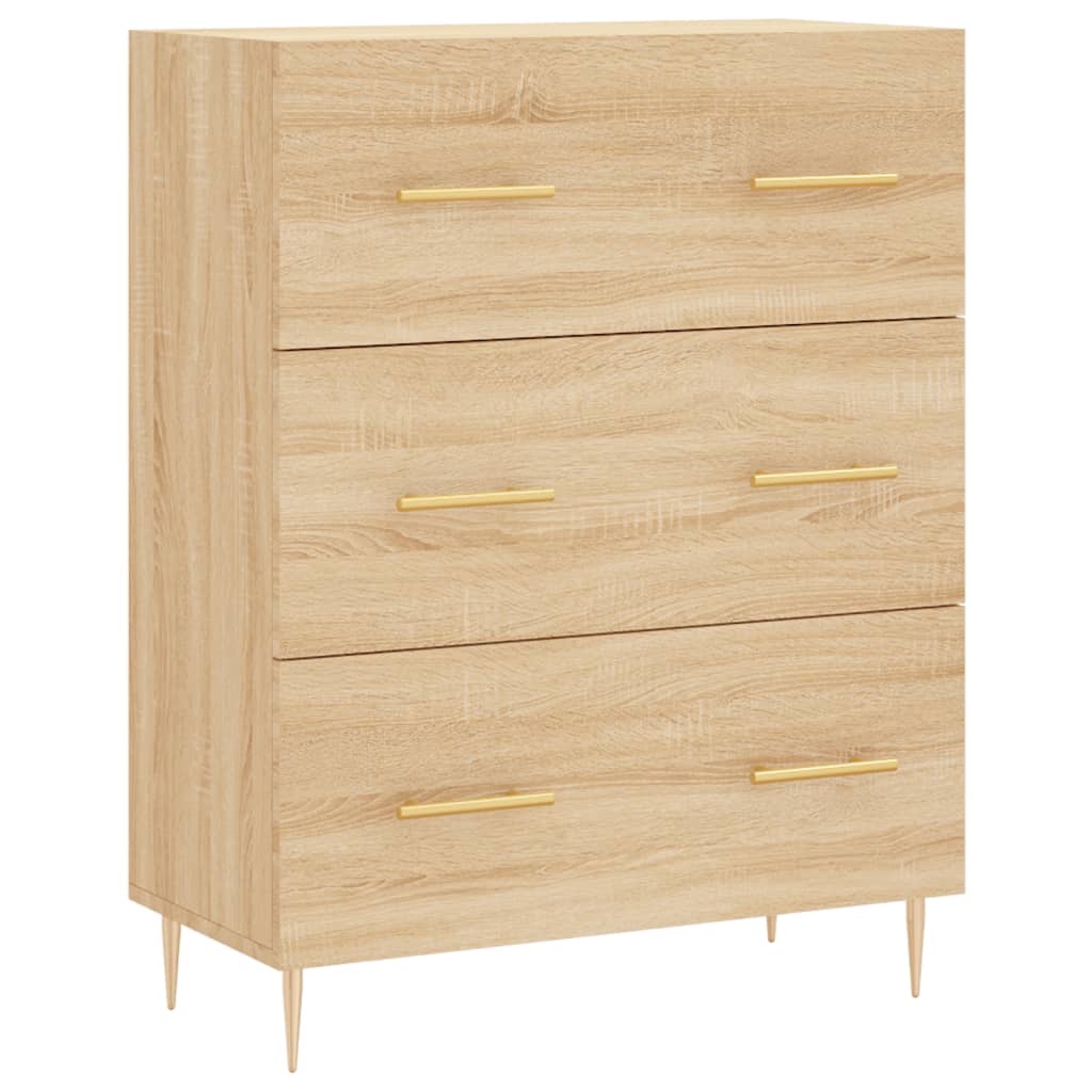 Credenza Rovere Sonoma 69,5x34x90 cm in Legno Multistrato - homemem39