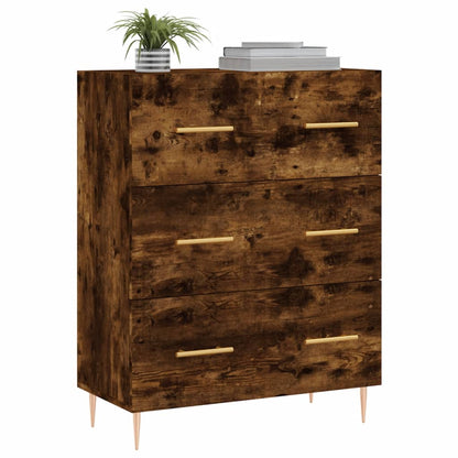 Credenza Rovere Fumo 69,5x34x90 cm in Legno Multistrato - homemem39