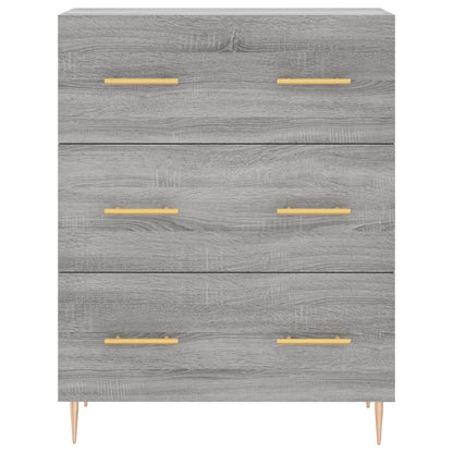 Credenza Grigio Sonoma 69,5x34x90 cm in Legno Multistrato - homemem39