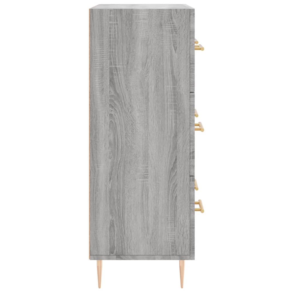 Credenza Grigio Sonoma 69,5x34x90 cm in Legno Multistrato - homemem39