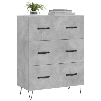 Credenza Grigio Cemento 69,5x34x90 cm in Legno Multistrato - homemem39