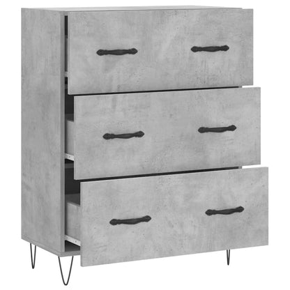 Credenza Grigio Cemento 69,5x34x90 cm in Legno Multistrato - homemem39