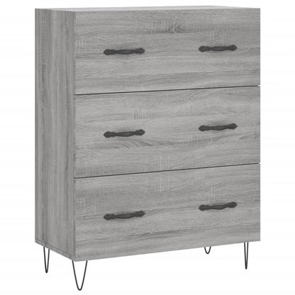 Credenza Grigio Sonoma 69,5x34x90 cm in Legno Multistrato - homemem39