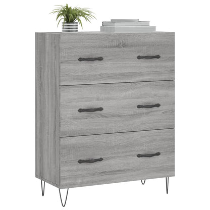 Credenza Grigio Sonoma 69,5x34x90 cm in Legno Multistrato - homemem39